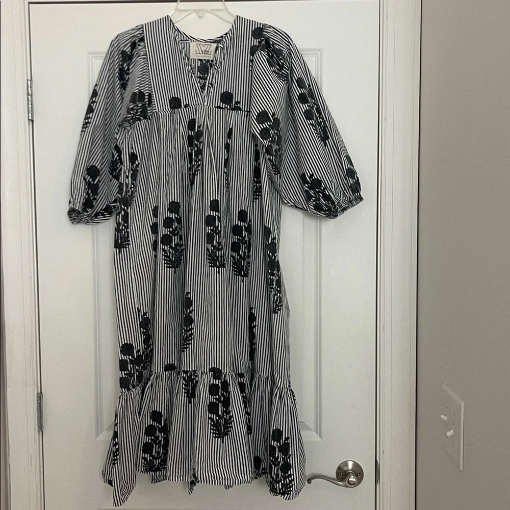 SZ Blockprints Aaron Dress Floral Boho NO BELT XS - Picture 5 of 10